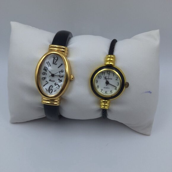 Lot 6 Watches Quartz Cuff Narmi Avon Da Vanci Orange Green Black Chip - Picture 7 of 8